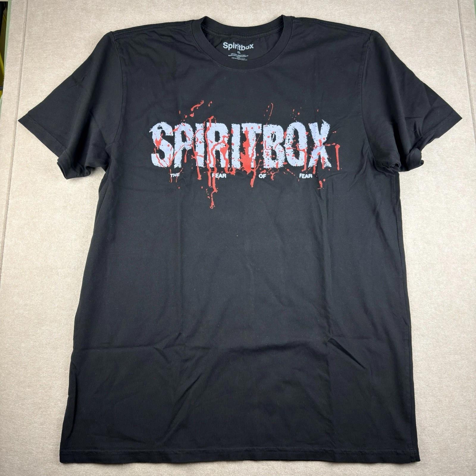 Spiritbox Fear of Fear T Shirt Men’s XL Black Heavy Metal Band Logo Music Tee S