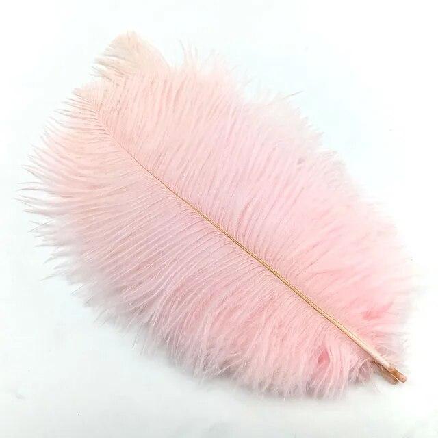 10Pcs Ostrich Feathers Decorative Vase Pluma Wedding Table Centerpieces Carnival Accessories DIY Creative Leisure Craft Supplies
