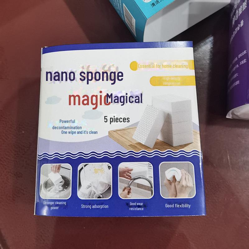 

Чистящая губка Nano Sponge Magic с 2-кратным сжатием — эффективная для грязи, бережная для поверхностей. Идеально подходит для автомобилей и кухонь. 10*6*2cm, 5 pieces, 5 boxes
