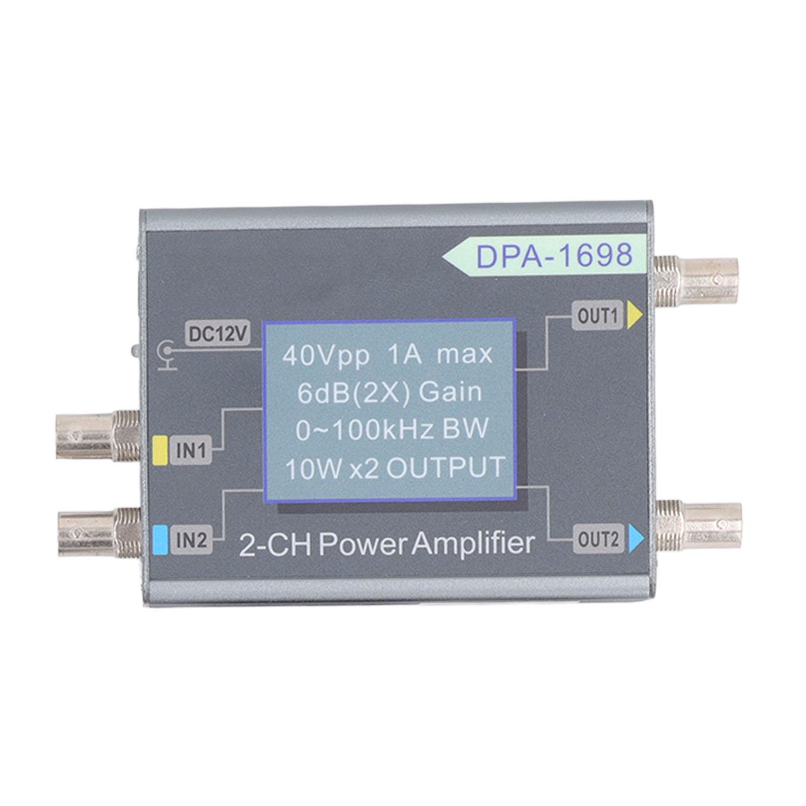 

Генератор сигналов Усилитель мощности 0100 кГц 040Vpp 2-канальный усилитель высокой мощности DPA1698 10 Вт x 2