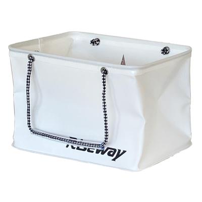 Riseway UEV-044 Collapsible Bucket (without Lid) 33cm White for Rock Fishing