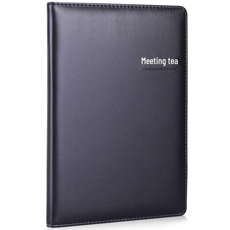 Deli 7950 Leather Cover Meeting Notebook