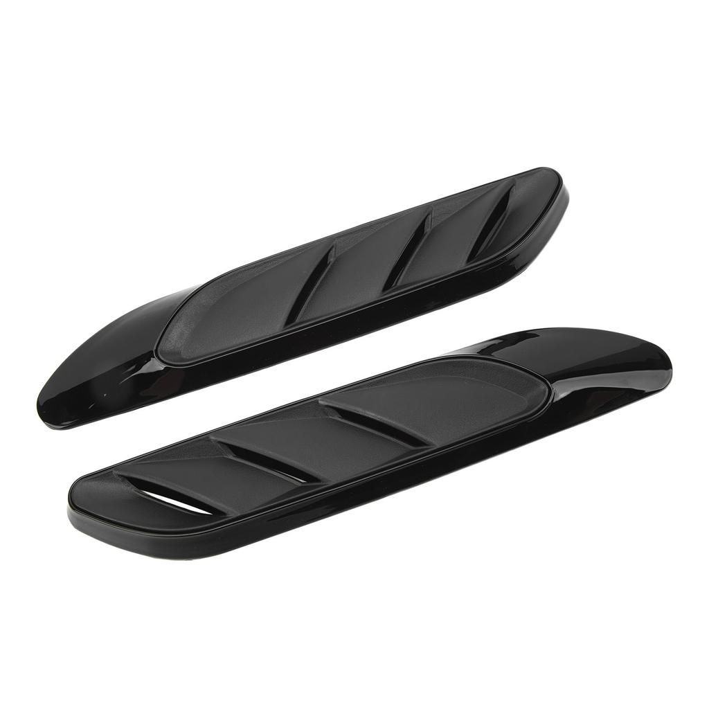 Kotflügel Seite Air Outlet Vent Trim Glänzend Schwarz Intake Flow Kanal Abdeckung Form Schatten Ersatz