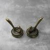 1 Stück Vintage Bronze Farbe Haken Tür Wandhalter Haushaltstuch Hut Tasche Kleiderhaken zum Aufhängen Küche Badezimmer Zubehör