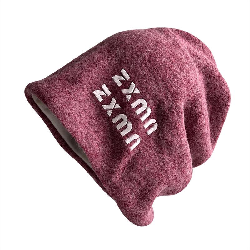 Slouchy Cozy Chic Retro Stacking Hat Women's Autumn Winter Hoodie Warm Soft Hat Fashion Ear Protection Cold Windproof Hat Female