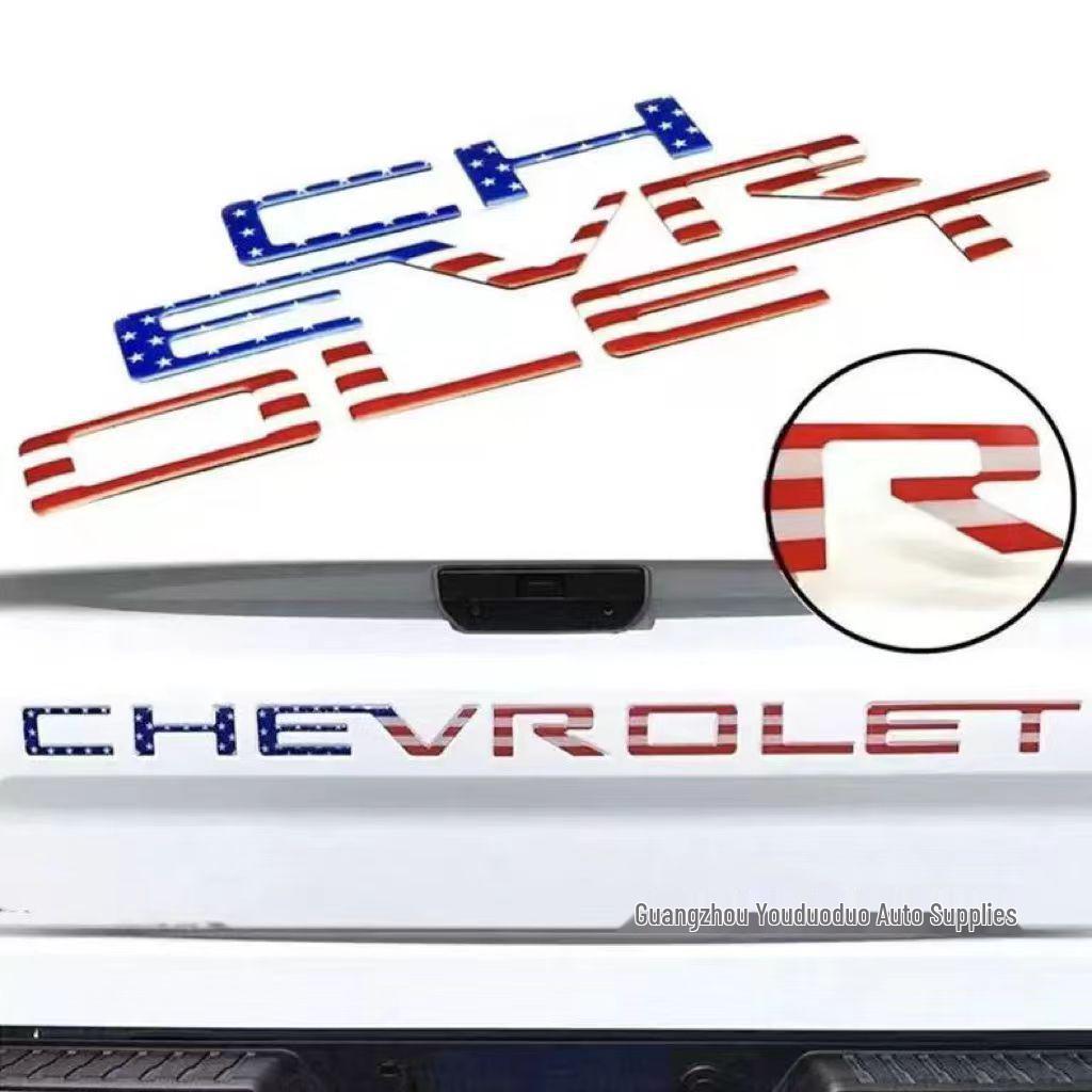 Chevrolet Silverado Trunk Emblem 3D Modified Sticker for Pickup Trucks