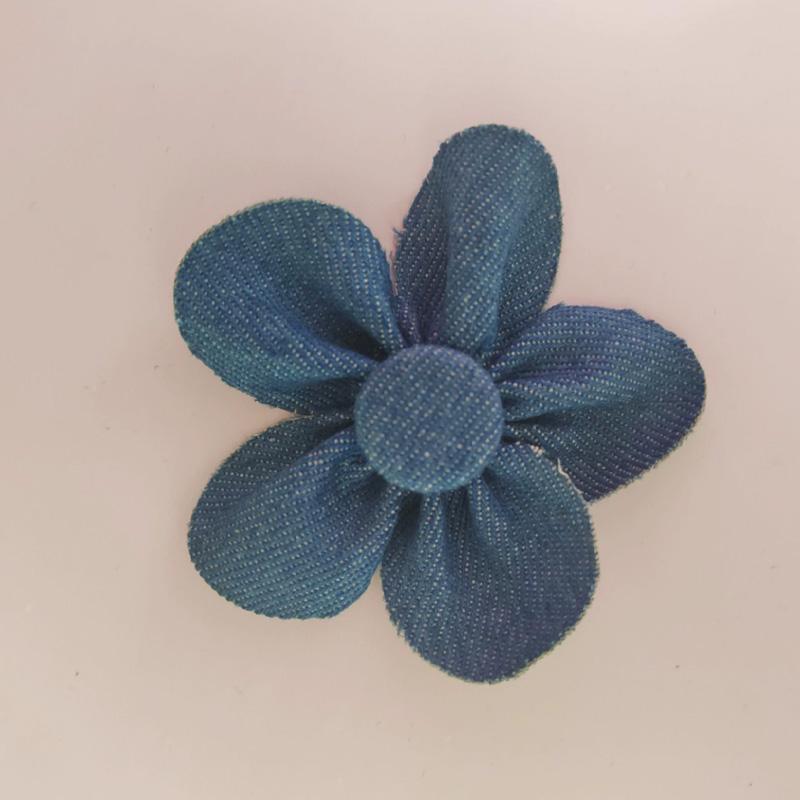 

1 шт. Цветы DIY Швейная аппликация Принадлежности для рукоделия Джинсовая ткань для украшения одежды Аксессуары для головных уборов Синий