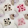 Plush Heart Shape Coasters With Modern Minimalist Design For Home Dining And Coffee Table Decor