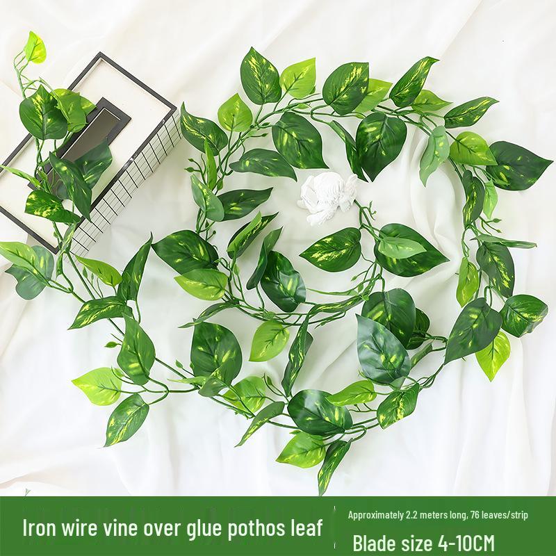 Artificial Green Leaf Grape Vine with Grape Leaves for Ceiling Decoration