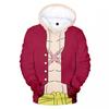 One Piece Anime Hoodie Men Digital 3D Print Loose Fit Long Sleeve Sweatshirt Fall Casual Wear