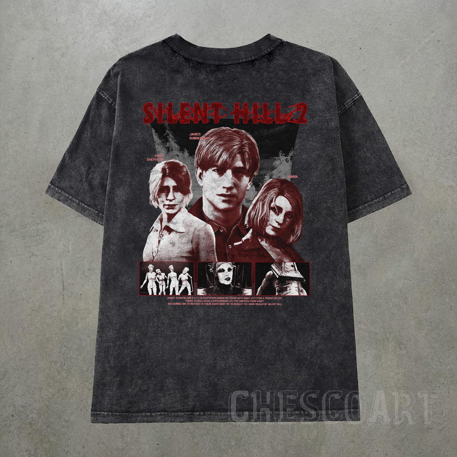 Vintage 90s Graphic Silent Hill II T-Shirt, James Sunderland Retro T-shirt, Gifts For him M