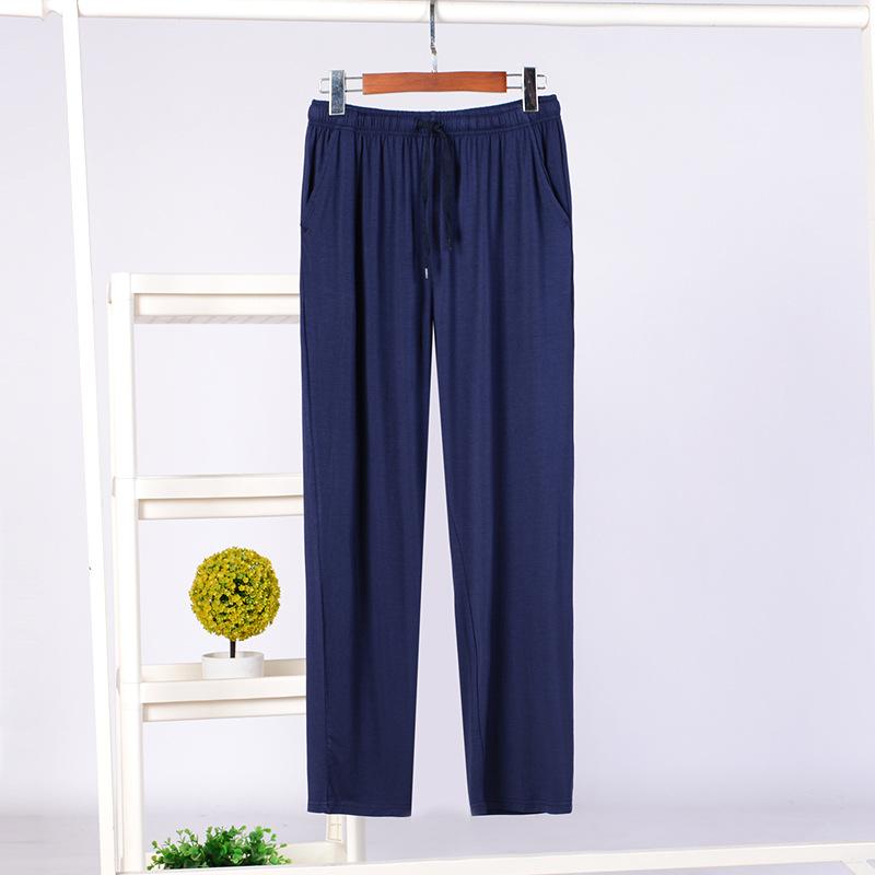 Pantaloni da Pigiama da Uomo Pantaloni da Salotto Morbidi Pantaloni da Notte Elasticizzati con Coulisse Atletici Pantaloni da Yoga Larghi con Tasche Pantaloni da Casa Casual Traspiranti per Uomo