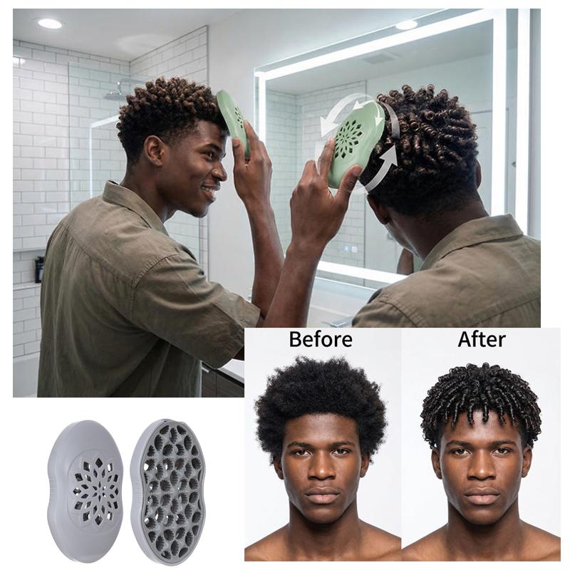 1Pcs Professional Curly African Hair Twist Brush Magic Coil Wave Wave Reusable Dreadlock Afro Hairbrush Curler Hair Styling Tool