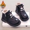 Girls Winter Snow Boots Fleece Lined Warm Cotton Shoes for Toddler Kids