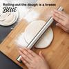 Easy Clean Rolling Kitchen Utensil Stainless Dough Steel Pin Pins Roller Essential Durable for Baking Pizza Dough Pie Cookie
