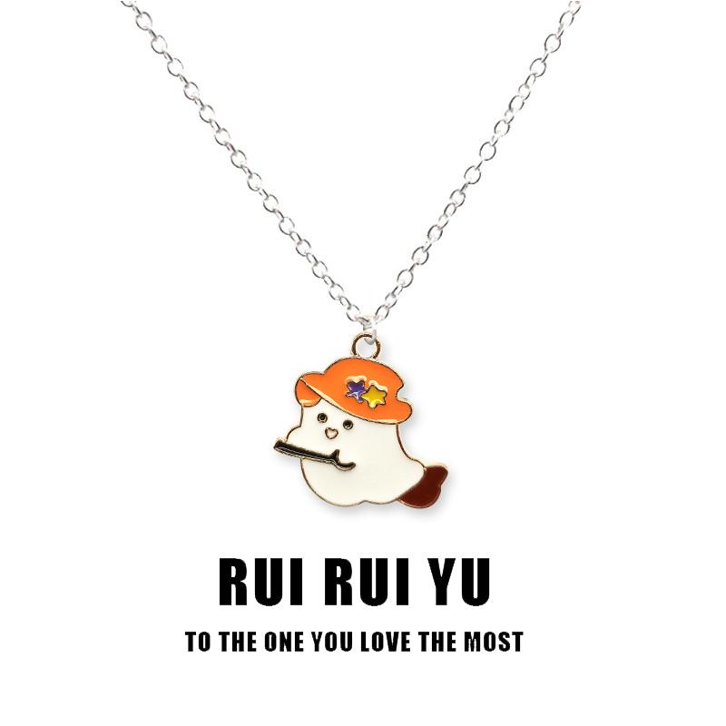 

RUI RUI YU Белый призрак ожерелье кулон ожерелье для женщин мужчин подруга пара любовник ювелирные изделия подарок 1 PC