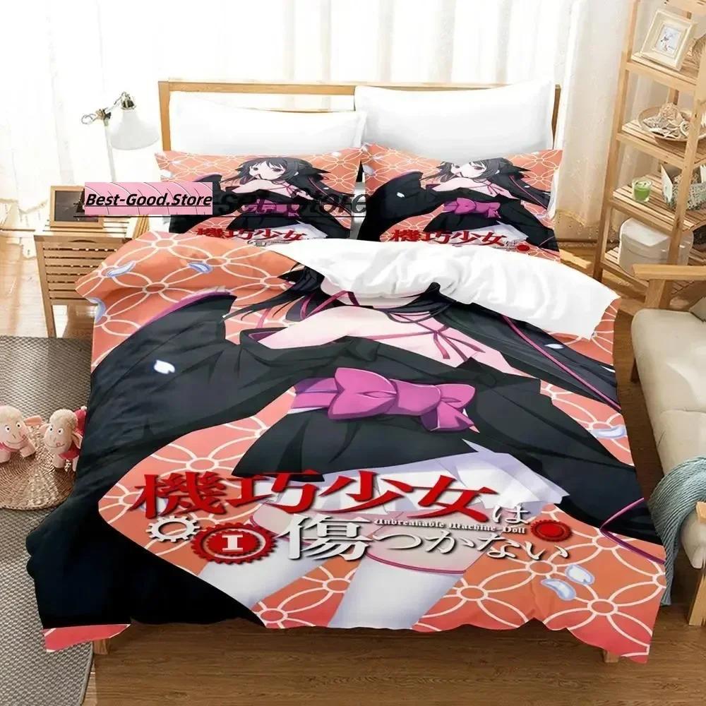 Unbreakable Machine-Doll Bedding Set Duvet Cover Sheet Printed Bed Set Pillowcase Bed Full Queen King Size Comforter Bedroom