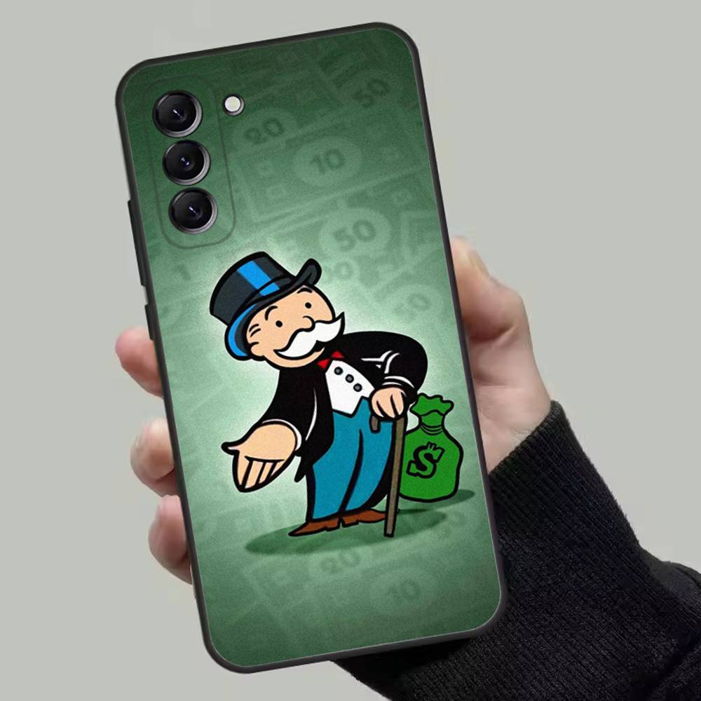 

Dollar Alec Monopoly Man Phone Case For Samsung Galaxy A13,A21s,A22,A31,A32,A52,A53,A71,A80,Soft Black Shell Samsung a535g
