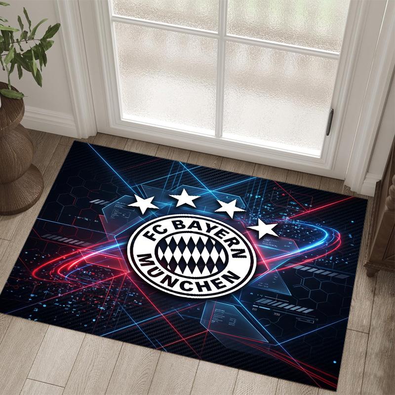 Tappeto in velluto di cristallo con design Bayern Monaco Accogliente Non?Tappeto Stampato Antiscivolo per Camera da Letto Soggiorno Ingresso