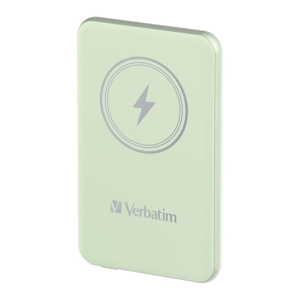 Powerbank Verbatim Charge 'n' Go Magnetic Wireless 10000mAh USB-C PD 3.0 Green