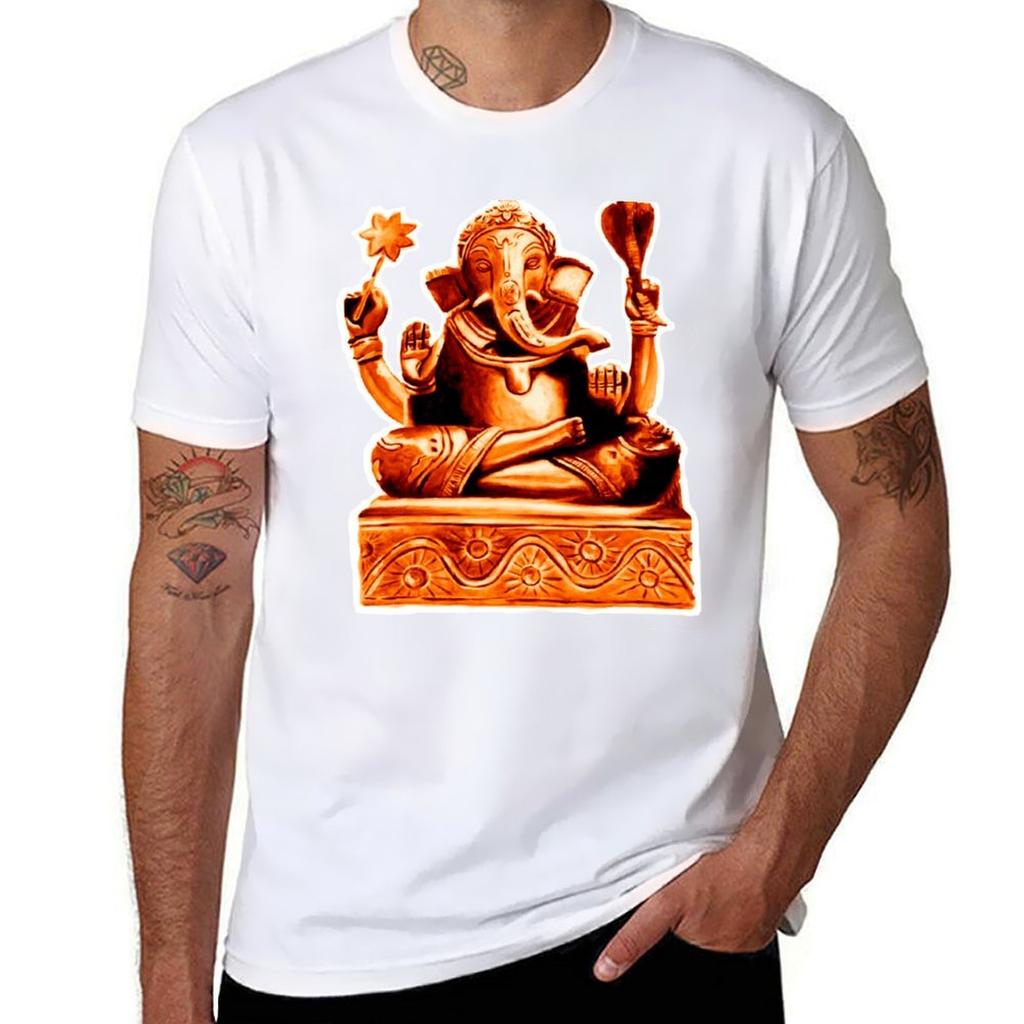 GANESHA orange TShirt Lightweight Running TShirt