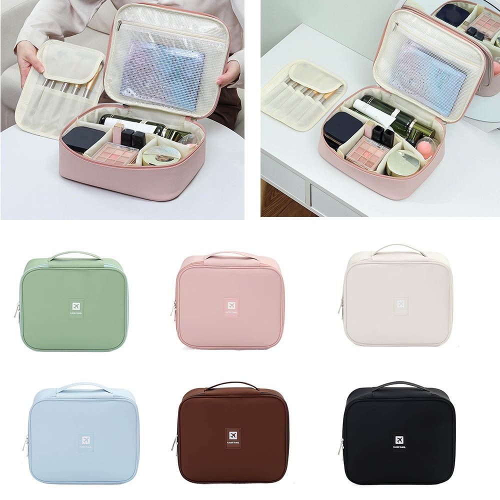 Large Capacity Women Cosmetic Bag Handheld Makeup Storage Bag Travel Toiletry Bag  Travel