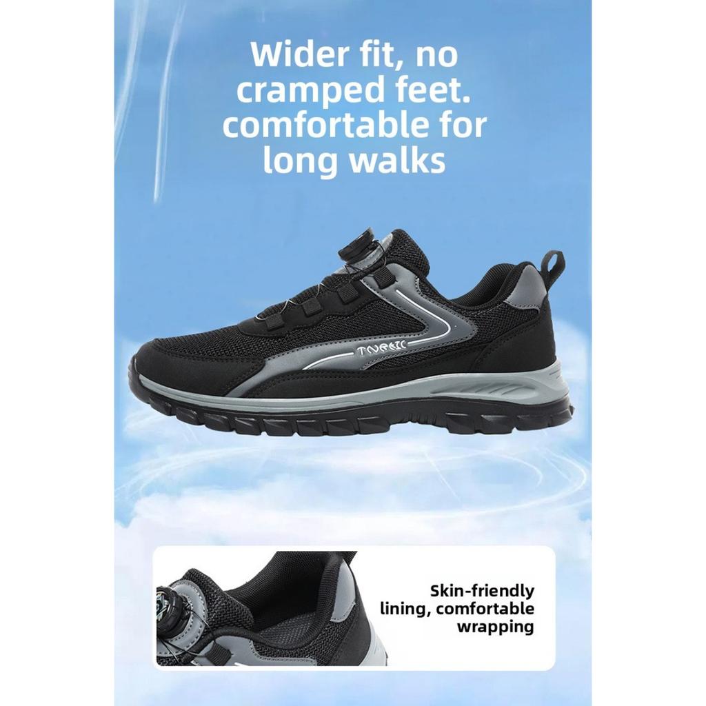 Trendy Men's and Women's Shoes, Durable and Breathable Running Shoes, Versatile Rotating Button Casual Shoes