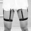 1 Pair Women Girls Men PU Body Harness Garter Belt Adjustable Sexy Punk Leg Stockings Cincher Strap