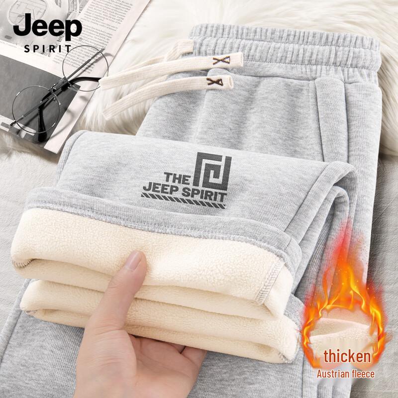 

JEEP SPIRIT Men s Fleece-Lined Straight Leg Casual Pants 3XL