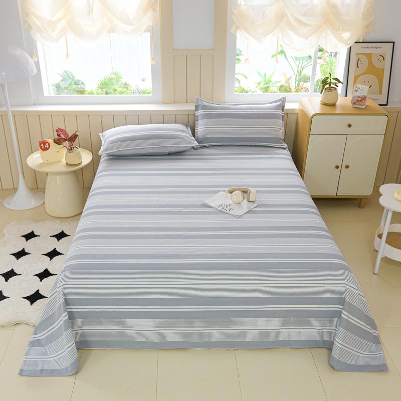 Cotton Thickened Bed Sheet 1pc Plant Flowers Printed Single Double Top King Sheets Pure Cotton Single Size Kids Bed Linen