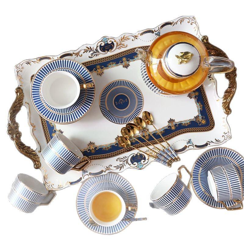 Household Flower Teapot Set, Glass Boiled Fruit Teapot, Ceramic Afternoon Tea Flower Fruit Teacup Tea Set, Candle Heating