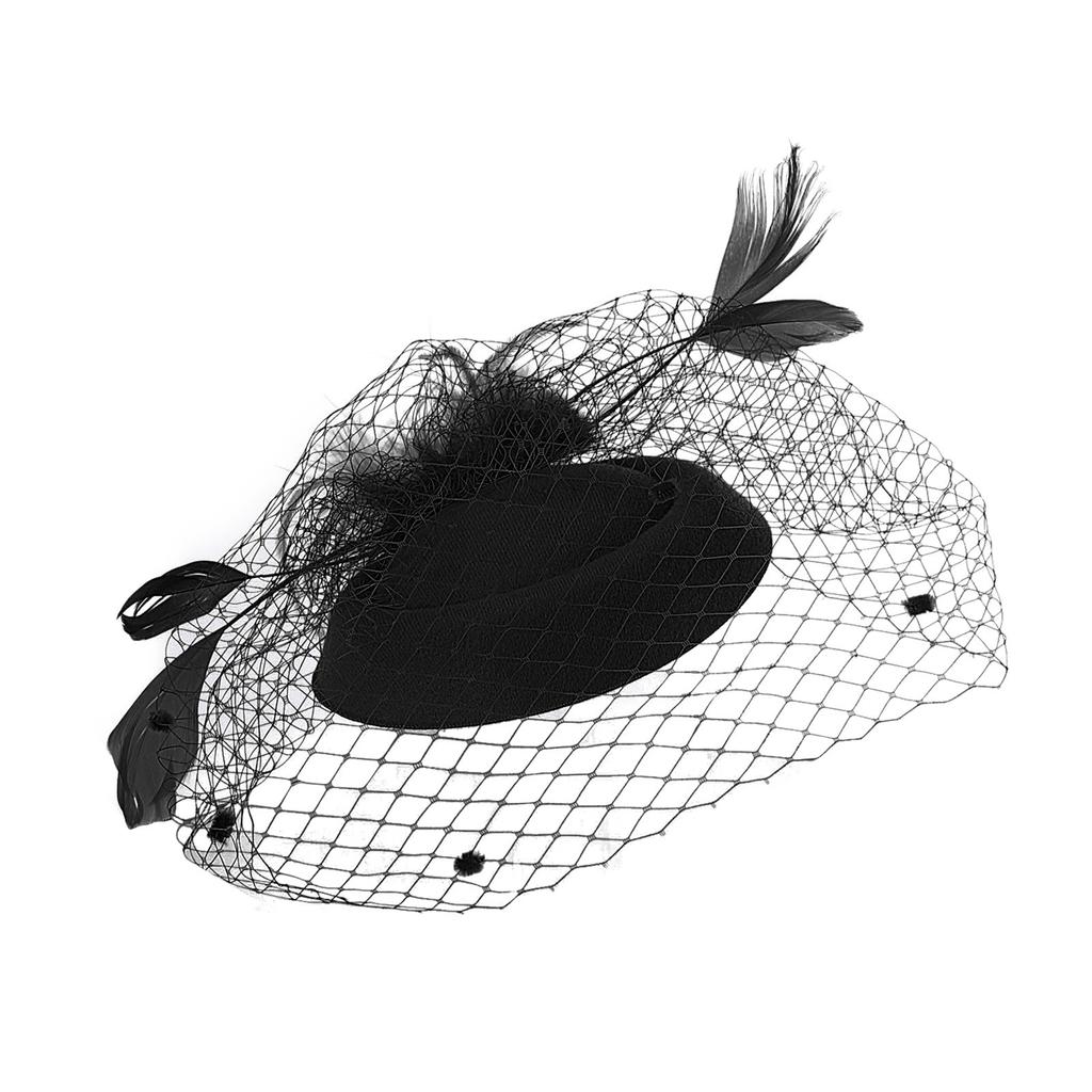 Hair Accessories Fascinators For Women Tea Party Headband Mesh Feathers Hair Clip For Wedding Charming