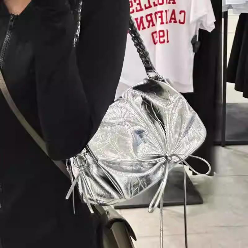 Ny Mode Slynge Skuldertaske Trend PU Læder Budtaske Håndtasker Ensfarvet Fritid Stilfuld Crossbody Taske Til Kvinder Piger