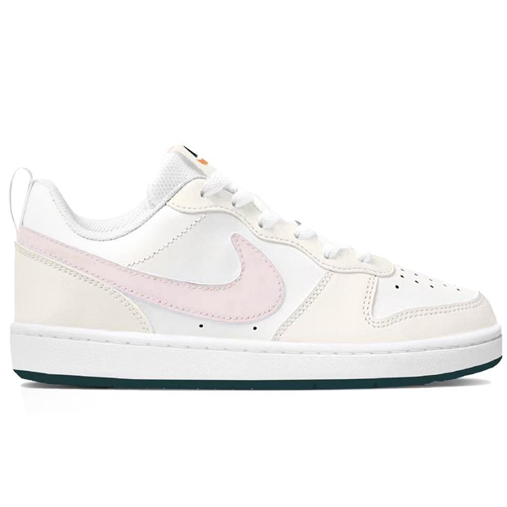 Nike Court Borough 2 Leather Abrasion Resistant Slip Resistant Low top Skateboard Shoes Women's Pink BQ5448-017(Team667-SBOX)