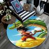 Goku Cartoon pattern round rug,Carpet Rug for Living Room Bedroom Playroom ,Non-slip Floor Mat,Holiday Gifts and Birthday Gifts.