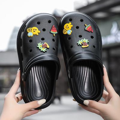Outdoor Fashion Casual Versatile Women's Wear-resistant and Non-slip New Ultra-light Hole Shoes Accessories Shoe Buckle Jewelry Shoe Flowers Are Cute