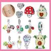 Copper Cute Animals Charms Pendant Lovely Red Mushroom Avocado Dangle Charm Beads Fit Bangle Bracelet Necklace Women Jewelry