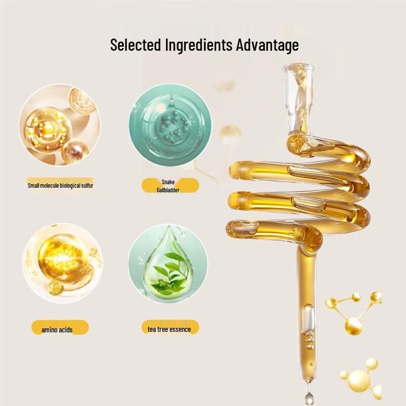 Longliqi Snake Gallbladder Sulfur Soap Bar for Acne (3-Pack)