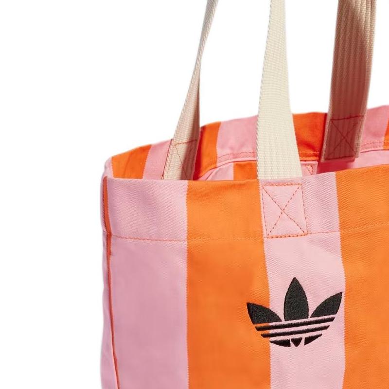 New Adidas Cotton Shoulder Bag Unisex Half Pink Spark & Half Sun Orange KB8507