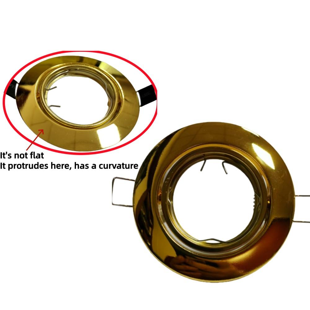 1 Set Round Fixture Downlight Led Holders Cutout For Bulb Holder Recessed LED Spot Light MR16 GU10 LED Downlights Frame