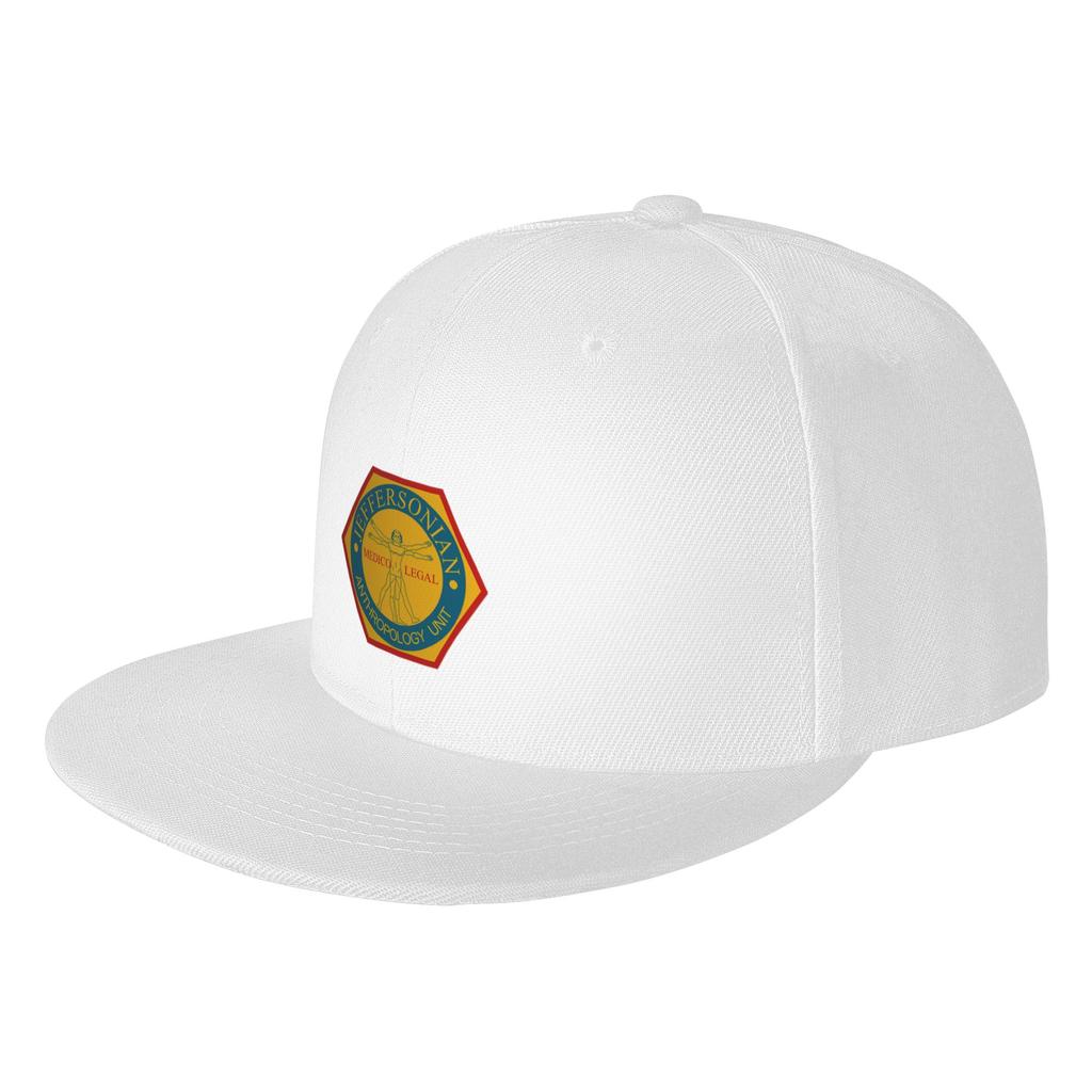 Fashion BONES  Jeffersonian Institute Logo Flat Brim Sun Hat  Trendy Matching Tennis FeUnisex