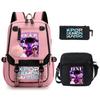 Peripheral Printed Children'S Backpack Large-Capacity Primary And Secondary School Student Leisure Schoolbag Three-Piece Set