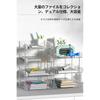 XXIAOTIAN Document Tray, A4 Horizontal, 4-Tier, Desktop Storage Rack, Transparent, Stackable,
