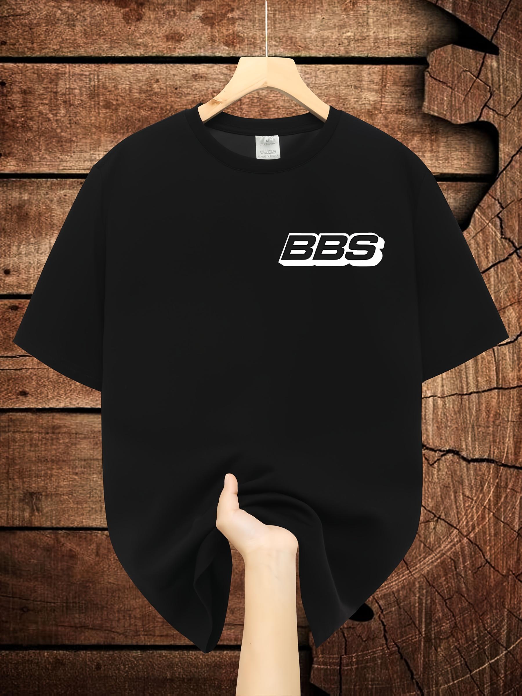 BBS Graphic Tee - Casual Summer Short Sleeve Crew Neck T-shirt XXL