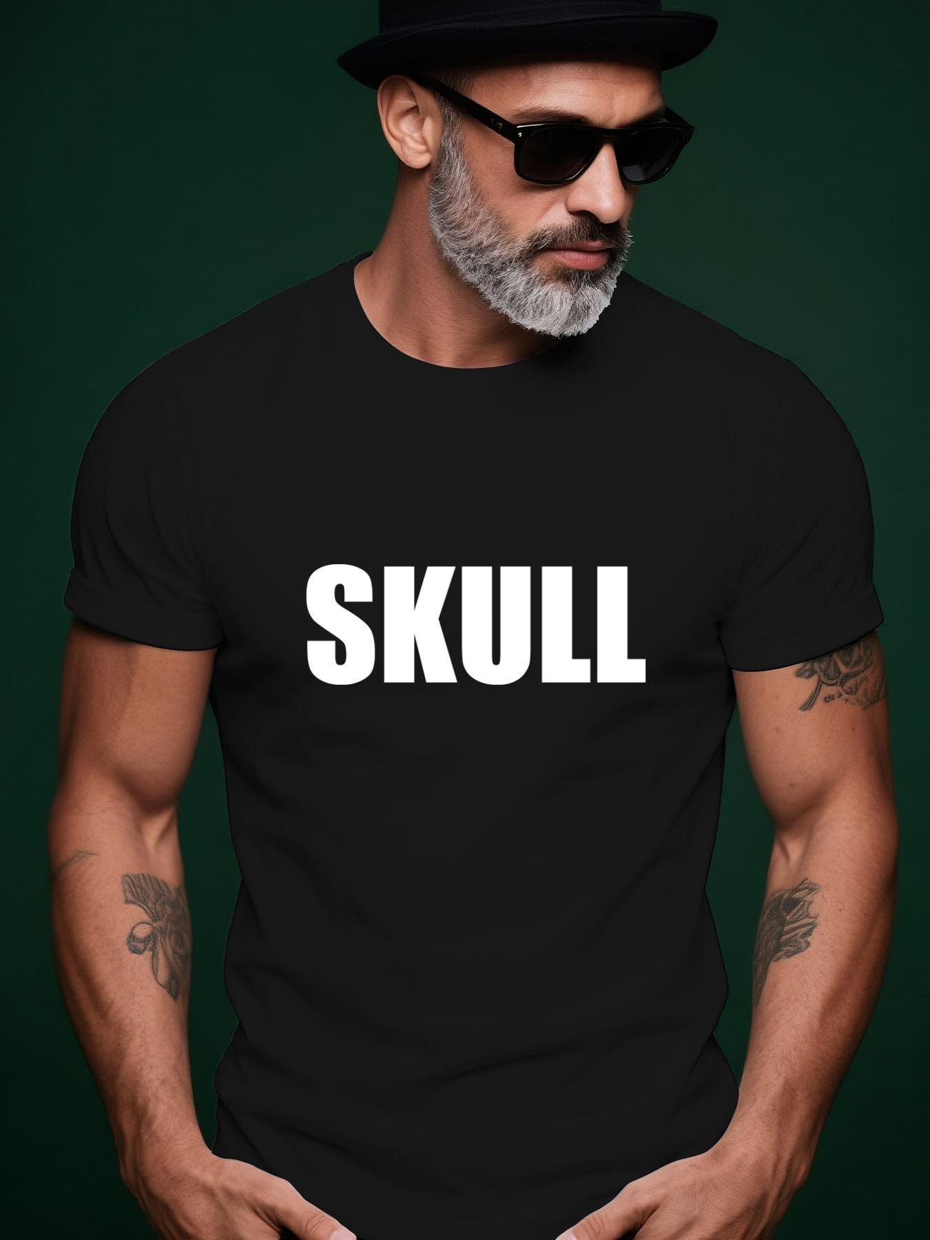 Skull Graphic Tshirt - Bold SKULL Print XXL