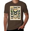 T-shirt poster farfalla vintage vestiti carini top estivo vestiti hippie t-shirt uomo