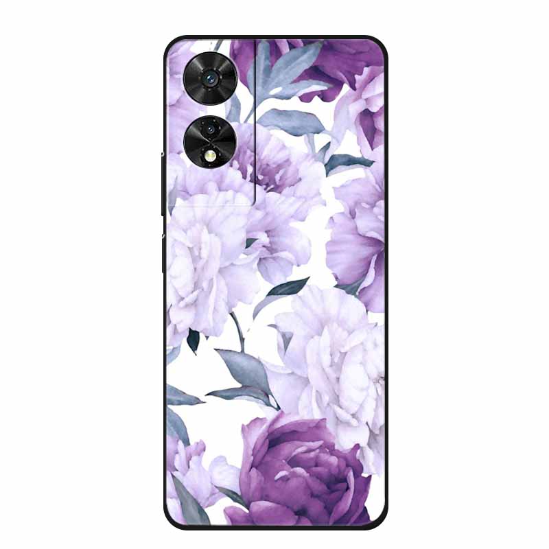 Soft Forest Cover for TCL 505 Case TPU Flower Wolf Silicone Phone Cases for TCL505 Covers Shockproof Fashion Cute Printed Shell