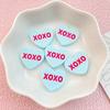 10Pcs New Cute Cartoon XOXO Love Series Flat Back Ornament Jewelry Bows Accessories