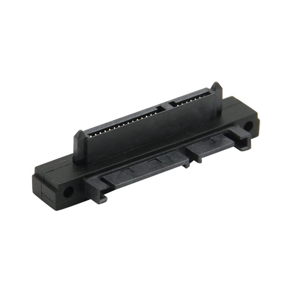 SATA Male to SATA Male Adapter Converter 22Pin Sata With 7pin+15pin FeMale to Male SATA Power Data Cable Black Replacement
