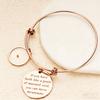 Minimalist Statement Stainless Steel Faith Seed Adjustable Letter Stainless Steel Mustard Seed Bracelet Tarnish Resistant Women